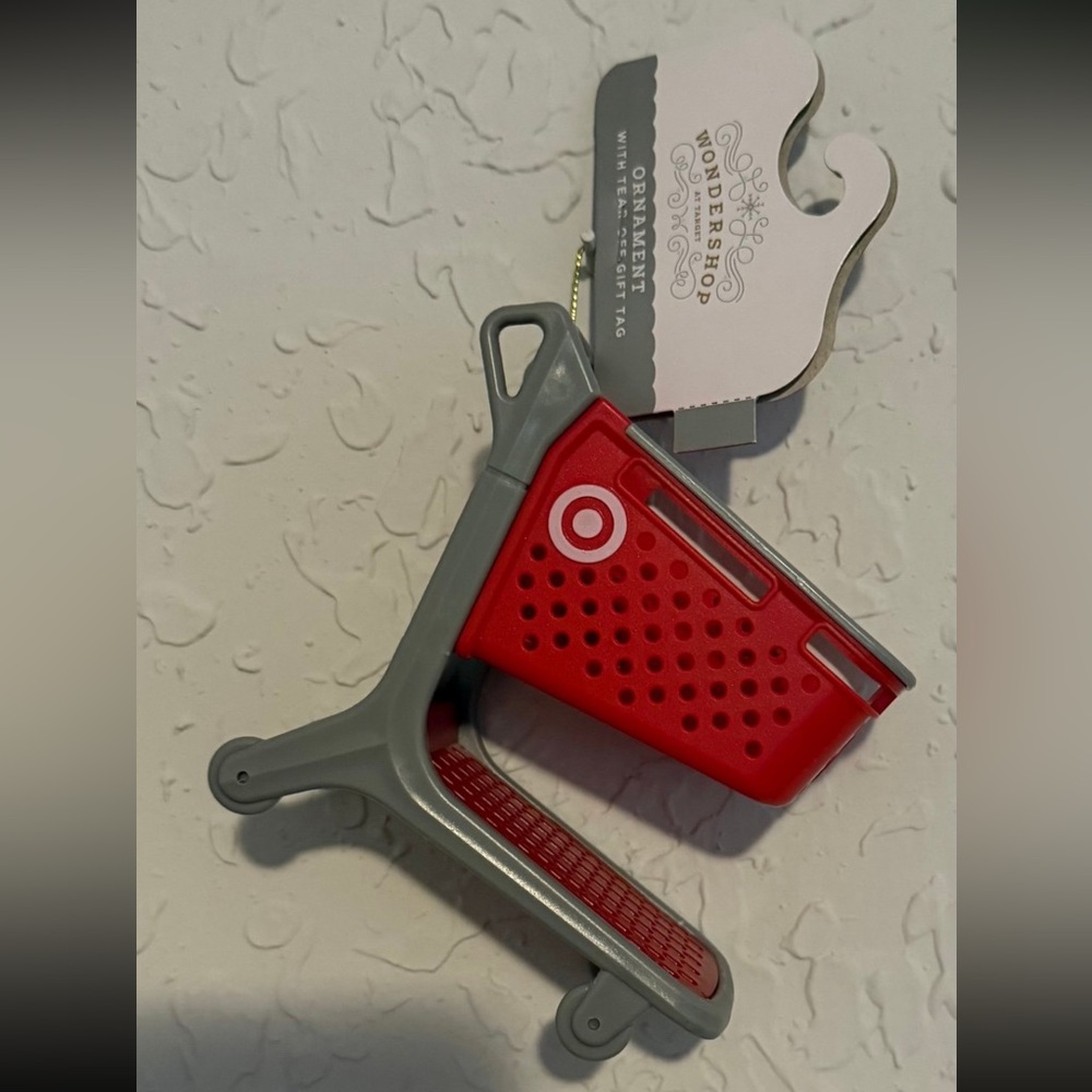 4" Christmas Plastic Target Shopping Cart Ornaments - Wondershop